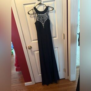 Semi formal navy blue dress